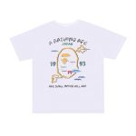 T-shirt BAPE Japan Map Embroidery White BP011 - Image 2