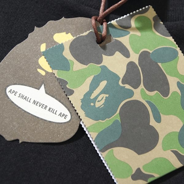 T-shirt BAPE Shark Embroidery Black BP012 - Image 7