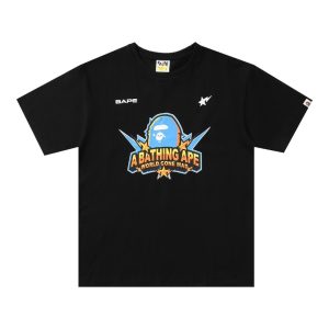 T-shirt BAPE World Gone Mad Black BP014