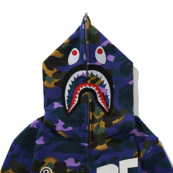 Hoodie BAPE Shark Camo Full Zip BP015 - Image 6
