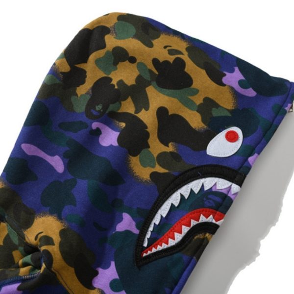 Hoodie BAPE Shark Camo Full Zip BP015 - Image 7