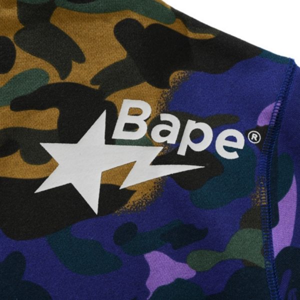 Hoodie BAPE Shark Camo Full Zip BP015 - Image 9