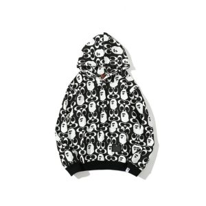 Hoodie BAPE All Over Print Black BP016