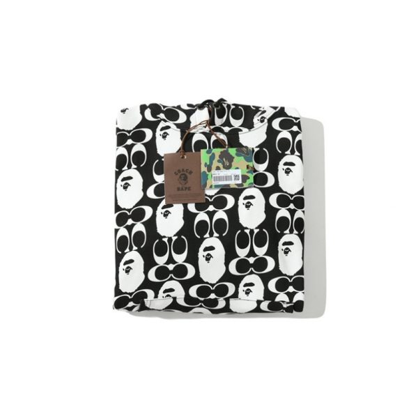 Hoodie BAPE All Over Print Black BP016 - Image 4