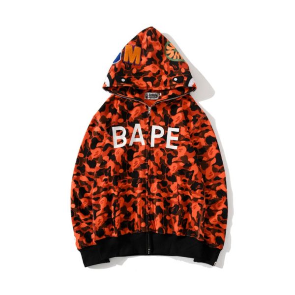 d107616_5819-1.jpg Hoodie BAPE XO Camo Red Full Zip BP020 - Image 1