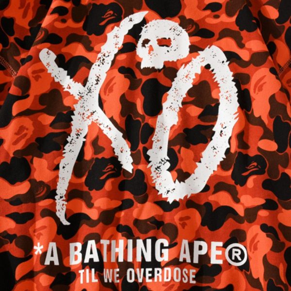 Hoodie BAPE XO Camo Red Full Zip BP020 - Image 8