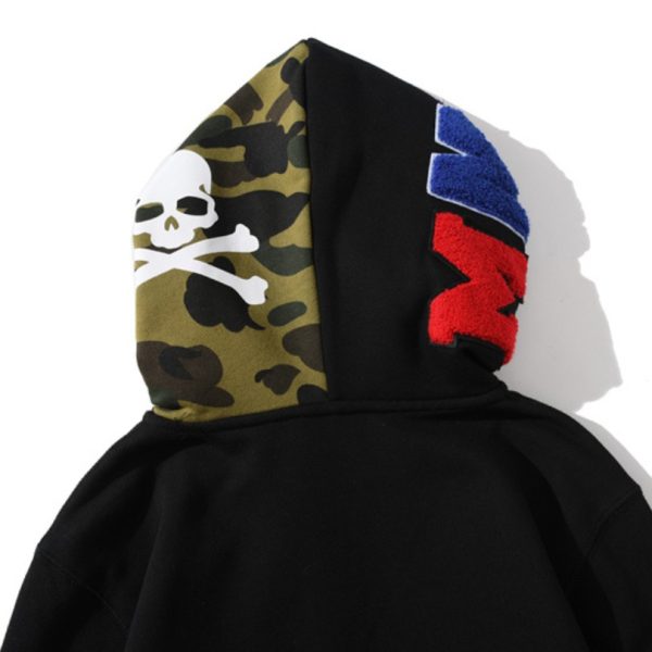 Hoodie BAPE Skull Camo Full Zip BP021 - Image 5