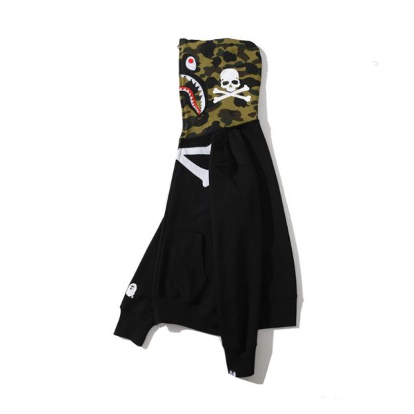 Hoodie BAPE Skull Camo Full Zip BP021 - Image 9
