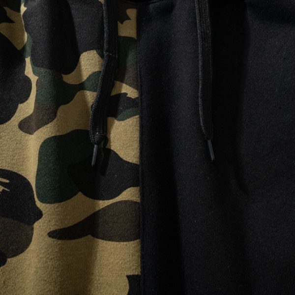 Shorts BAPE Shark Camo Black Split Design BP023 - Image 5