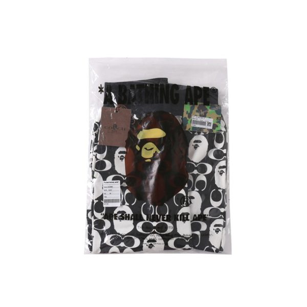 Shorts BAPE Black White All Over Print BP026 - Image 4