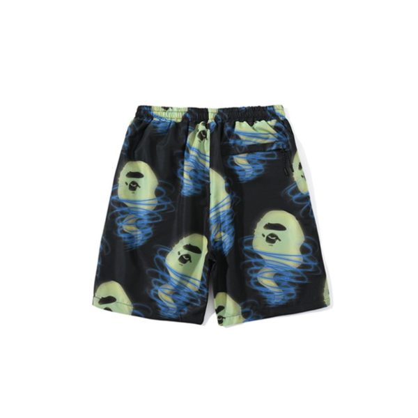 Shorts BAPE Glow-In-The-Dark Spiral Print BP027 - Image 2
