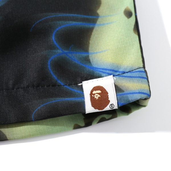 Shorts BAPE Glow-In-The-Dark Spiral Print BP027 - Image 9