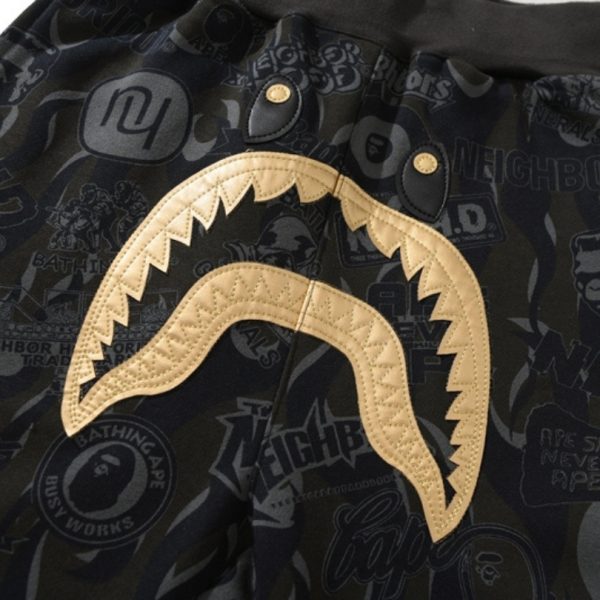 Pants BAPE NBHD Camo Shark Black BP39 - Image 3