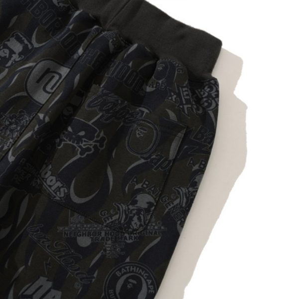 Pants BAPE NBHD Camo Shark Black BP39 - Image 4