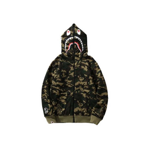 Hoodie BAPE Shark Camo OVO Black BP042 - Image 4