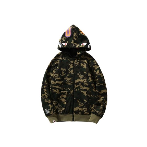 Hoodie BAPE Shark Camo OVO Black BP042 - Image 7