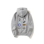 Hoodie BAPE Busy Works Logo Grey BP044 - Image 2