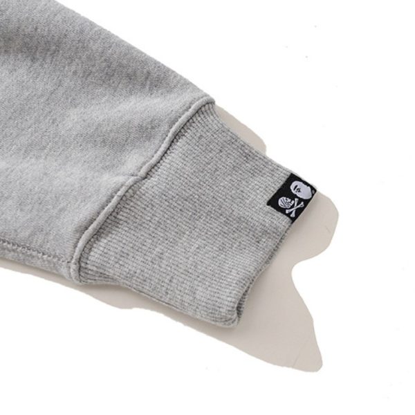 Hoodie BAPE Busy Works Logo Grey BP044 - Image 8