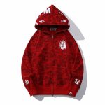 Hoodie BAPE Shark Camo Red BP048 - Image 2