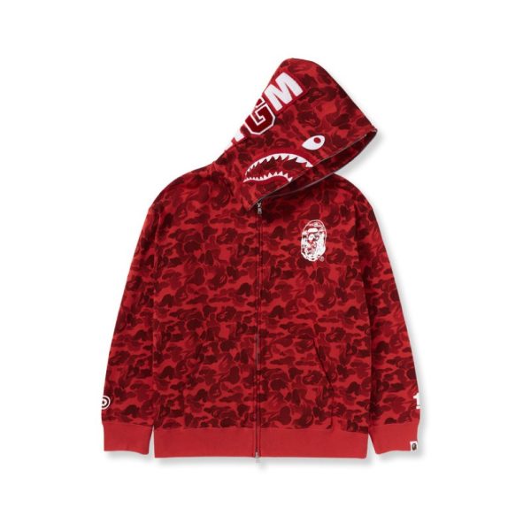 Hoodie BAPE Shark Camo Red BP048 - Image 5