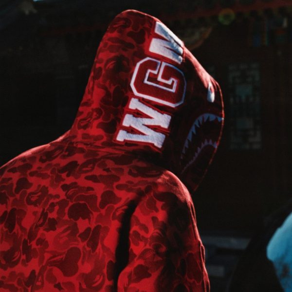 Hoodie BAPE Shark Camo Red BP048 - Image 8