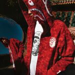 Hoodie BAPE Shark Camo Red BP048 - Image 10