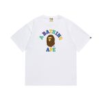 T-shirt BAPE Multicolor Ape Head White BP057