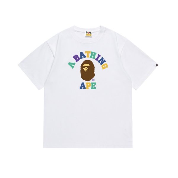 d108319_20211-1.jpg T-shirt BAPE Multicolor Ape Head White BP057 - Image 1