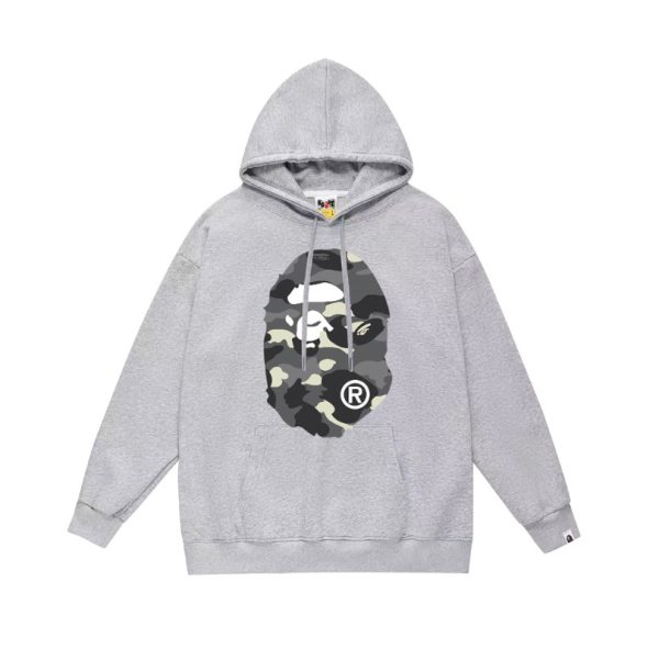 d108360_5669-1.jpg Hoodie Bape Camo Ape Head Grey BP060 - Image 1