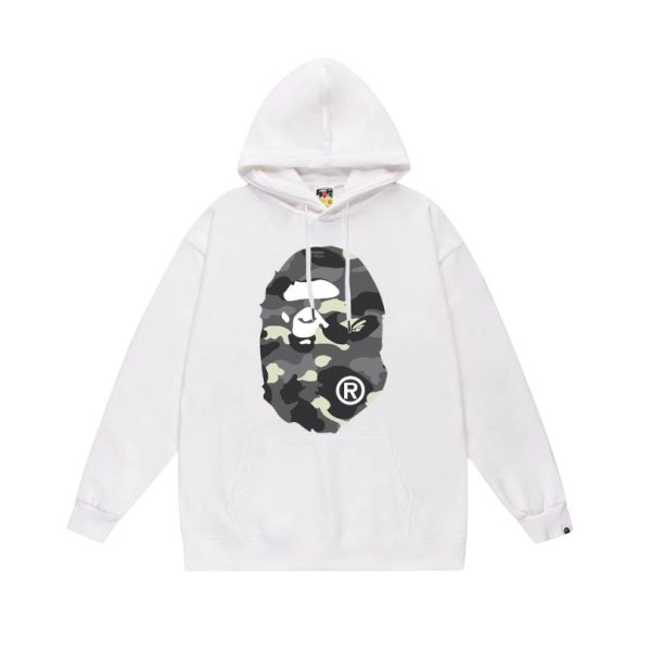 d108366_5672-1.jpg Hoodie Bape Camo Ape Head White BP061 - Image 1