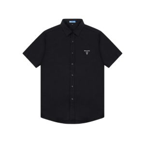 Shirt Prada Logo Short Sleeve Black PD002