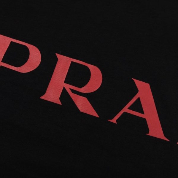 T-shirt Prada Milano Logo Black PD005 - Image 5