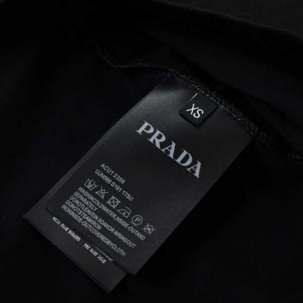 T-shirt Prada Milano Rope Logo Black PD007 - Image 9