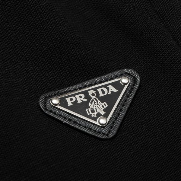 Shorts Prada Logo Patch Black PD012 - Image 3