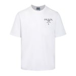 T-shirt Prada Milano Crest Logo White PD014