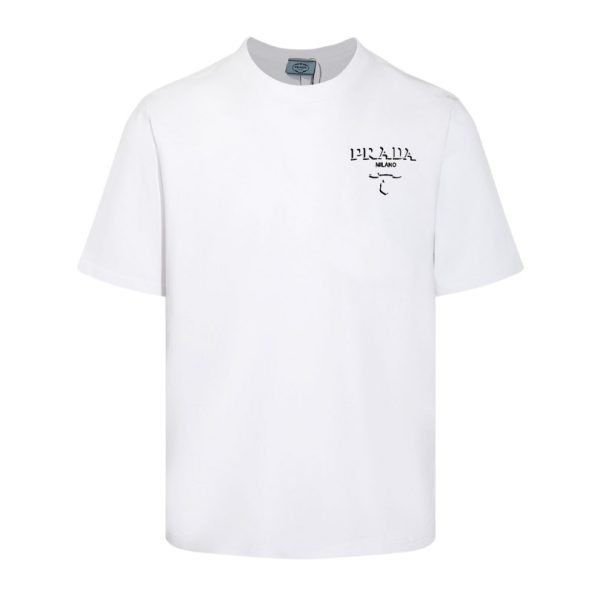 d108817_24000-1.jpg T-shirt Prada Milano Crest Logo White PD014 - Image 1