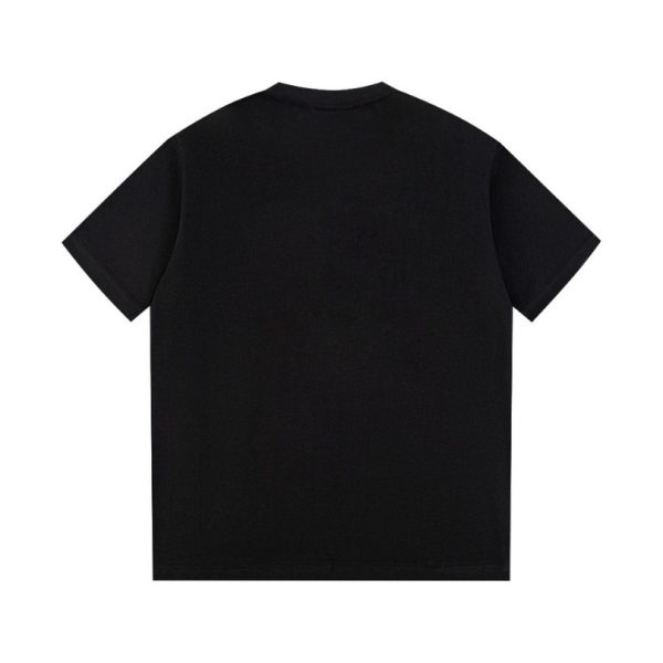 T-shirt Prada Logo Patch Black PD015 - Image 2