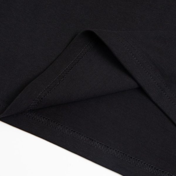 T-shirt Prada Logo Patch Black PD015 - Image 4