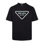 T-shirt Prada Milano Triangle Logo Black PD020