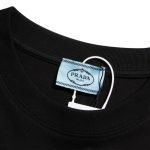 T-shirt Prada Milano Triangle Logo Black PD020 - Image 7