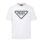 T-shirt Prada Milano Triangle Logo White PD021