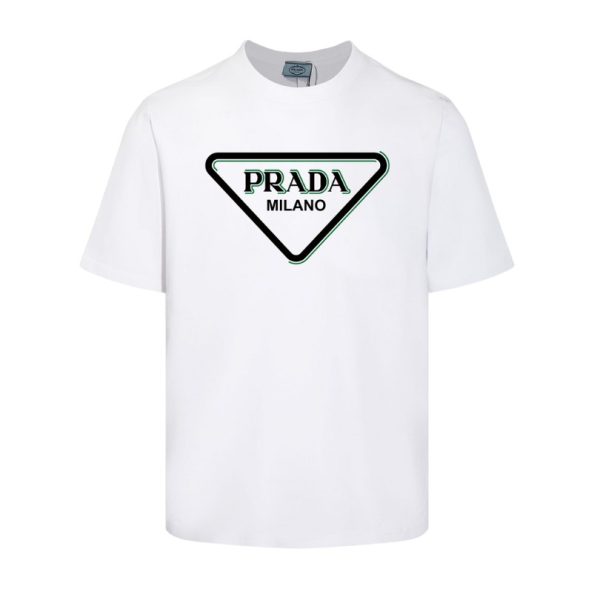 d108934_24039-1.jpg T-shirt Prada Milano Triangle Logo White PD021 - Image 1