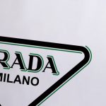 T-shirt Prada Milano Triangle Logo White PD021 - Image 3