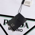 T-shirt Prada Milano Triangle Logo White PD021 - Image 8