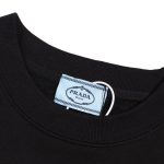 Sweatshirt Prada Deer Embroidery Black PD022 - Image 7