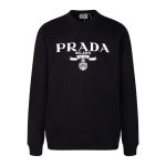 Sweatshirt Prada Milano Black Crewneck PD026