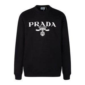 Sweatshirt Prada Milano Black Crewneck PD026