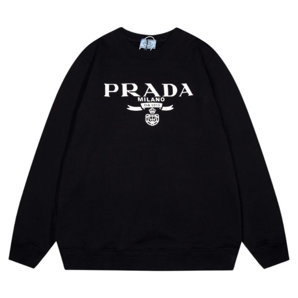 Sweatshirt Prada Milano Black Crewneck PD026 - Image 2