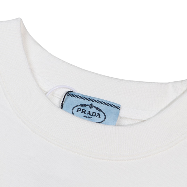 Sweatshirt Prada Milano White Crewneck PD027 - Image 7
