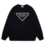 Sweatshirt Prada Milano Triangle Logo Black PD028
